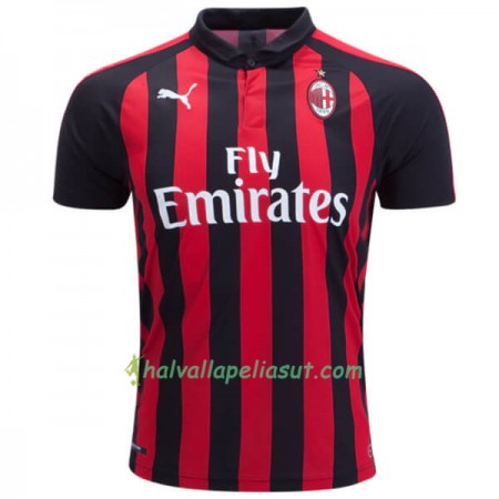 Jalkapallo Pelipaidat AC Milan Kotipaita 2018-2019 Lyhythihainen